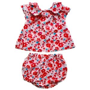 Jacadi Liberty of London Floral Bubble Bloomer Set 12m